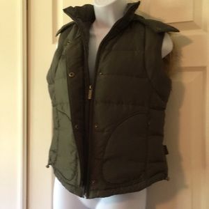CK furred puffer vest